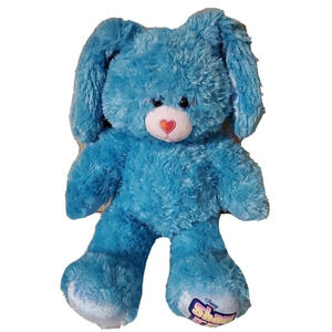 𝅺Disney Build a Bear Teal sparkle 2012 Sparkle Rabbit Plush Shake it Up
